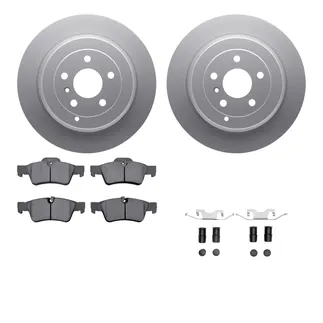 R1 Concepts WDTH1-63073 Brake Rotors - Carbon Coated W/ Euro Ceramic Pads & Hdw